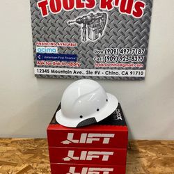 LIFT SAFETY Full Brim DAX Hard Hat (WHITE) **(FINANCIAMOS/WE FINANCE)**