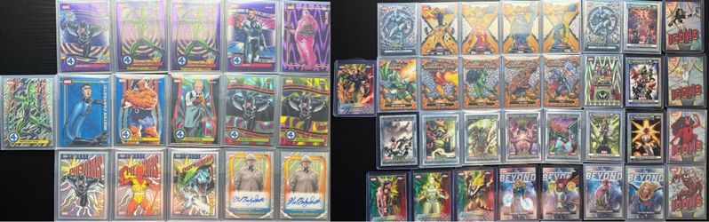 2026 Topps Marvel Chrome & Finest Lot Parallels, Refractors & Serial Numbered