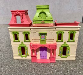 Vintage Fisher Price Loving Family Mansion/Dream dollhouse Barbie Haunted House Halloween Decor