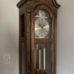 Tempus Fugit Howard Miller Barwick Grandfather Clock 