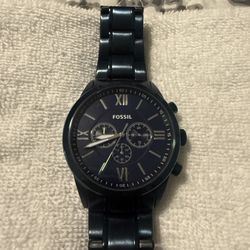 Navy Blue Fossil Men’s Watch 