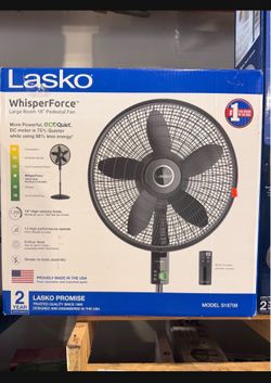 Lasko WhisperForce 18” Pedestal Fan Brand New In Box