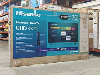 Hisense 70" Class 4K UHD LED LCD Roku Smart TV HDR R6 Series 70R6E4