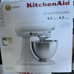 Kitchen Aid MIXER WHITE - New And Sealed 