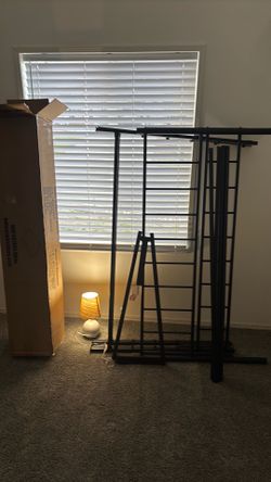 Bed frame & mattress (self inflating)