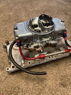 454 or 502 high-rise intake manifold with a Demon carb PE