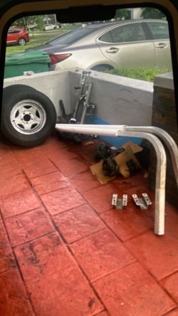 Trailer parts. 2. 205/75/14.  160.00. Guides. 90.00.   Jack double wheel. 45.00. 1Torsion axle 80” 6000 lbs 325.00.   1.  72” 3500 lbs. 275.00