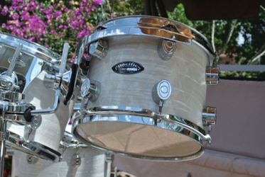 PACIFIC PDP by DW 10" WHITE ONYX RACK TOM to YOUR DRUM SET