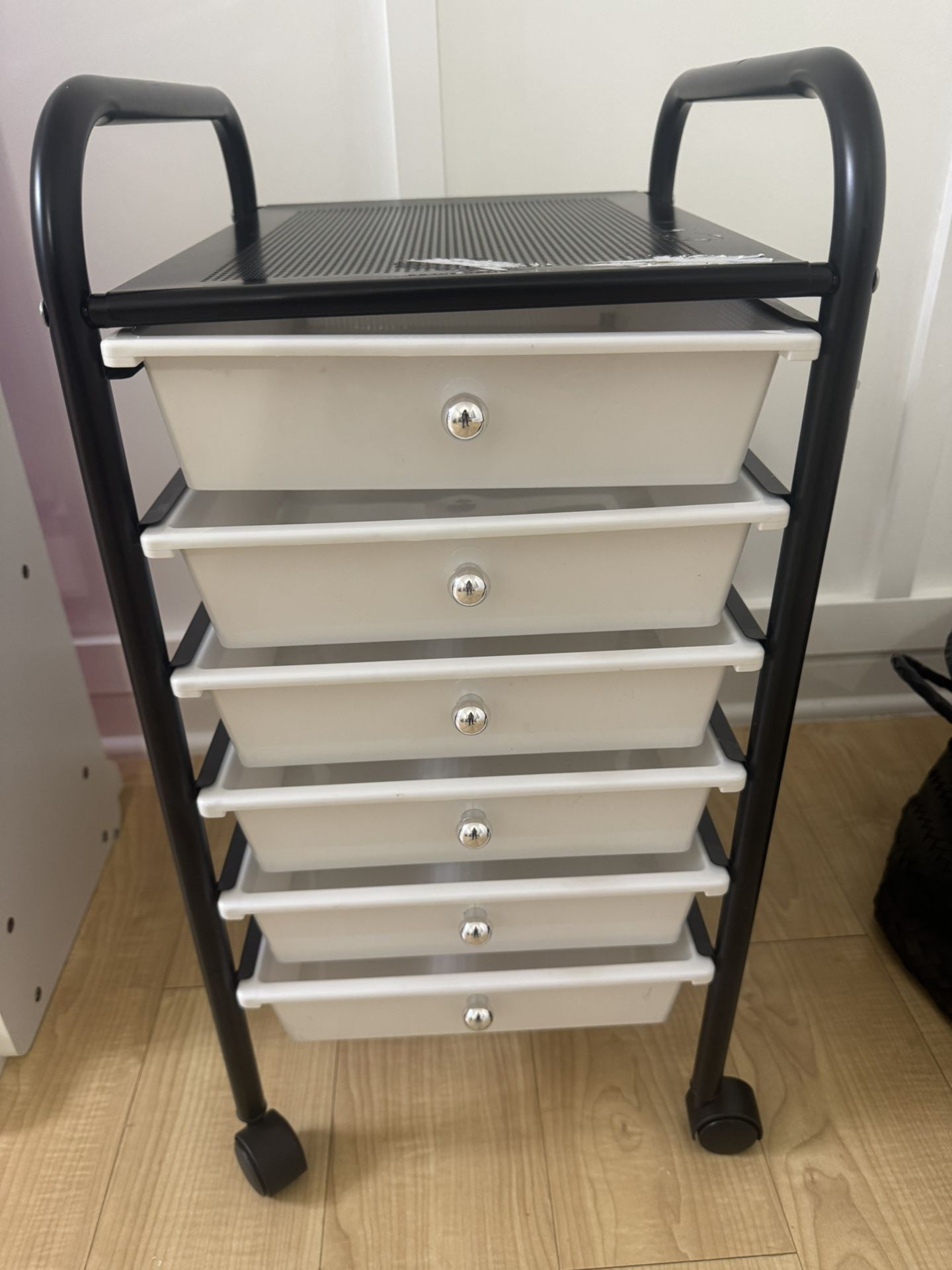 6 Drawer Rolling Cart Organizer