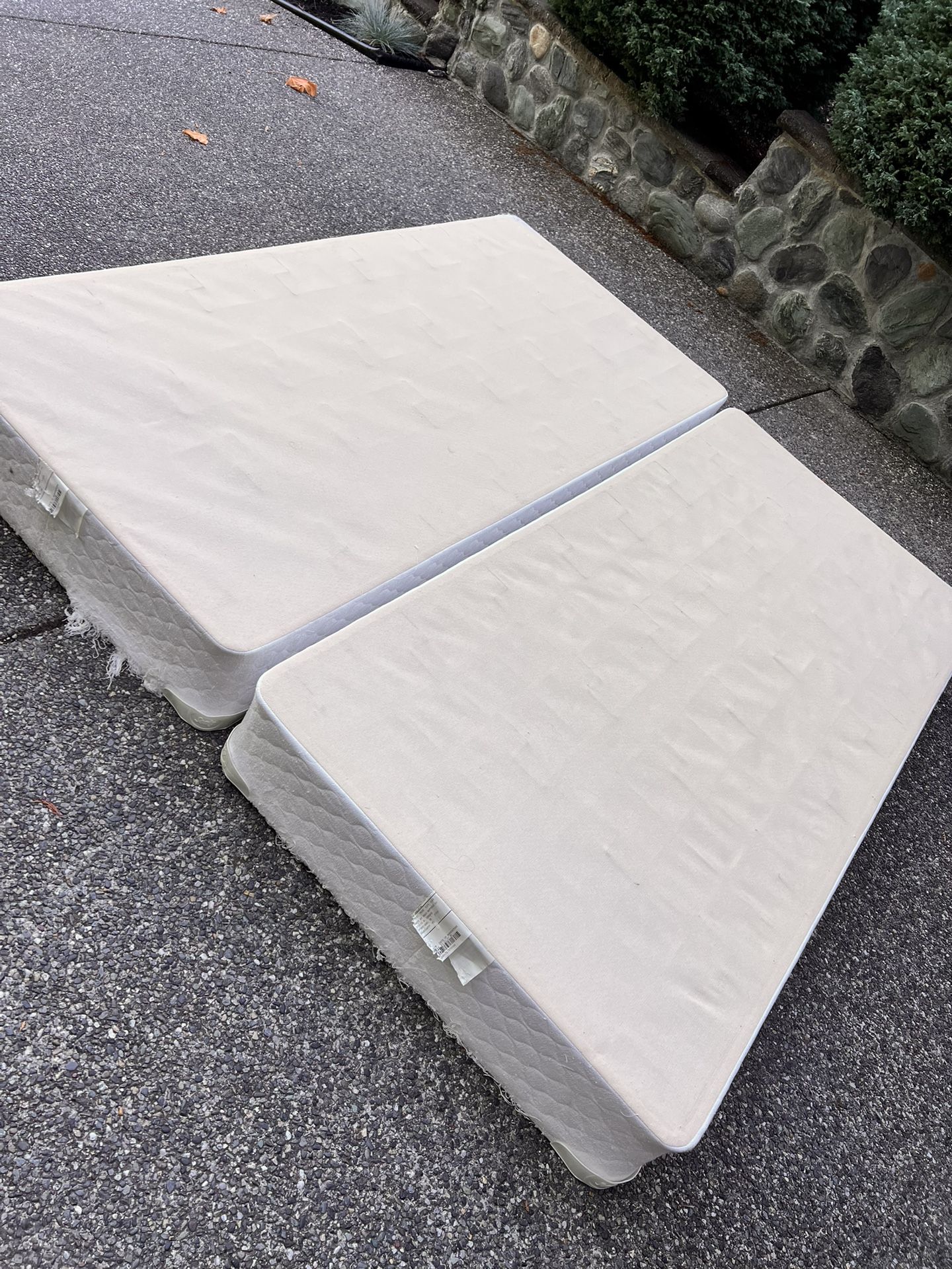 Two Twin X Mattress Box Springs Free! 79 x 37 x 9