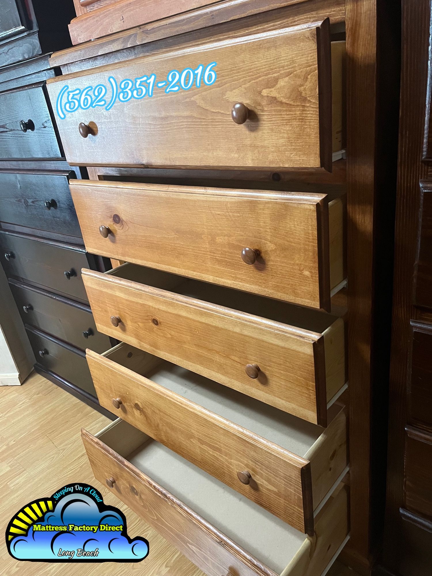 Oak 2 Knob Jumbo Dresser Cajonera Comoda Bonita 