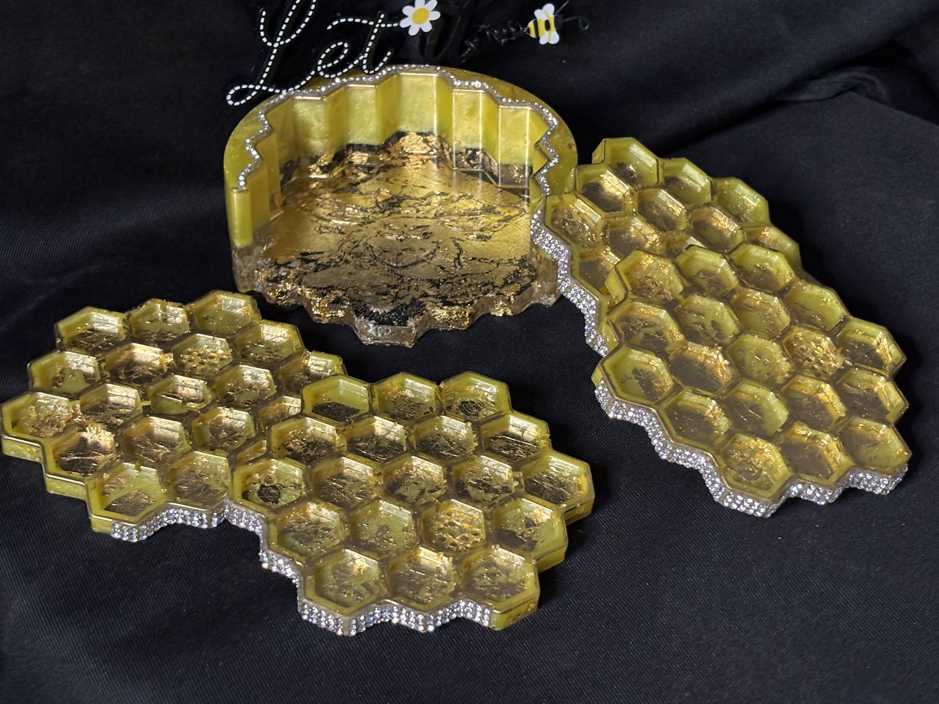 “Let It Bee” Coaster Set