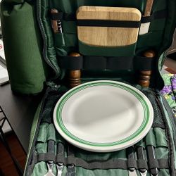 Picnic Backpack For 2 with Plates & Utensils