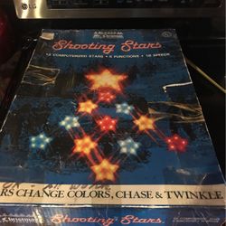 2 Vintage Sets Of  Mr. Christmas Shooting Stars