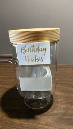 Birthday wishes jar