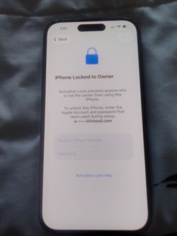 activation locked iPhone 16