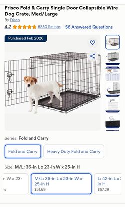 36" Dog Crate