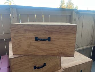 Handmade Wooden Plyo / Workout Boxes – Set of 4