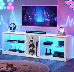 Tv stand with PS5 opening