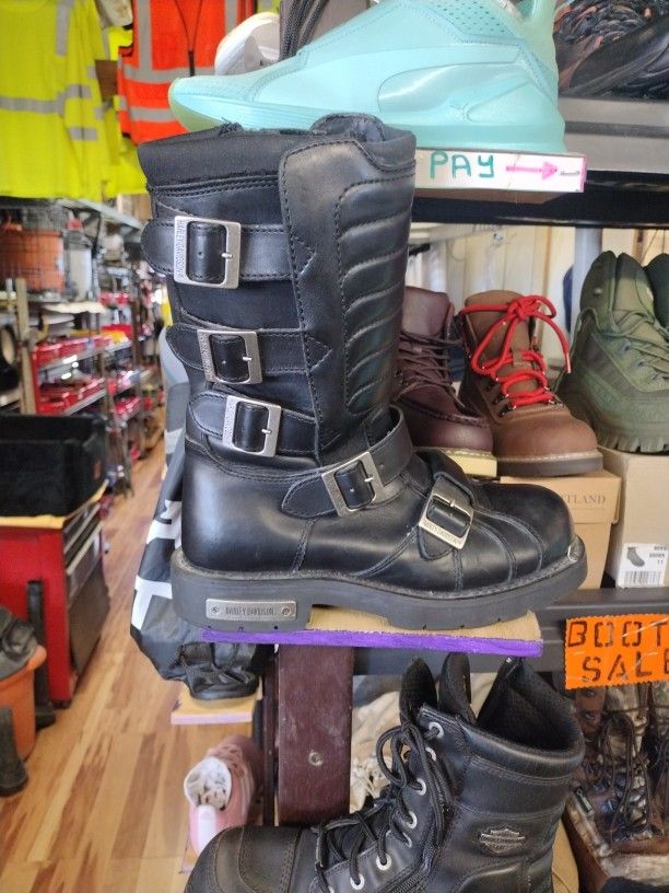 Harley Davidson Boots Size 10