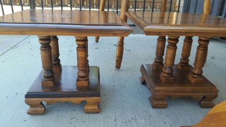 Maple end tables