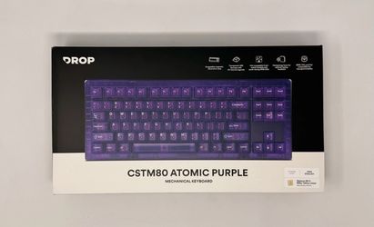 Mechanical Keyboard Drop CSTM80 Atomic Purple TKL RGB Mechanical Keyboard