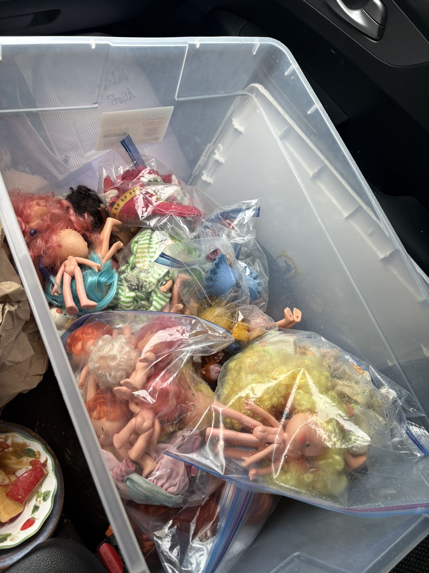 Lot Of Vintage Strawberry Shortcake Dolls And Cloths