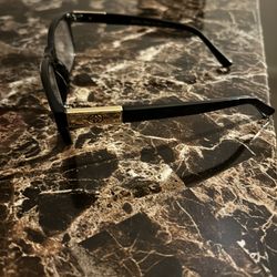 Black/Gold Gucci Glasses