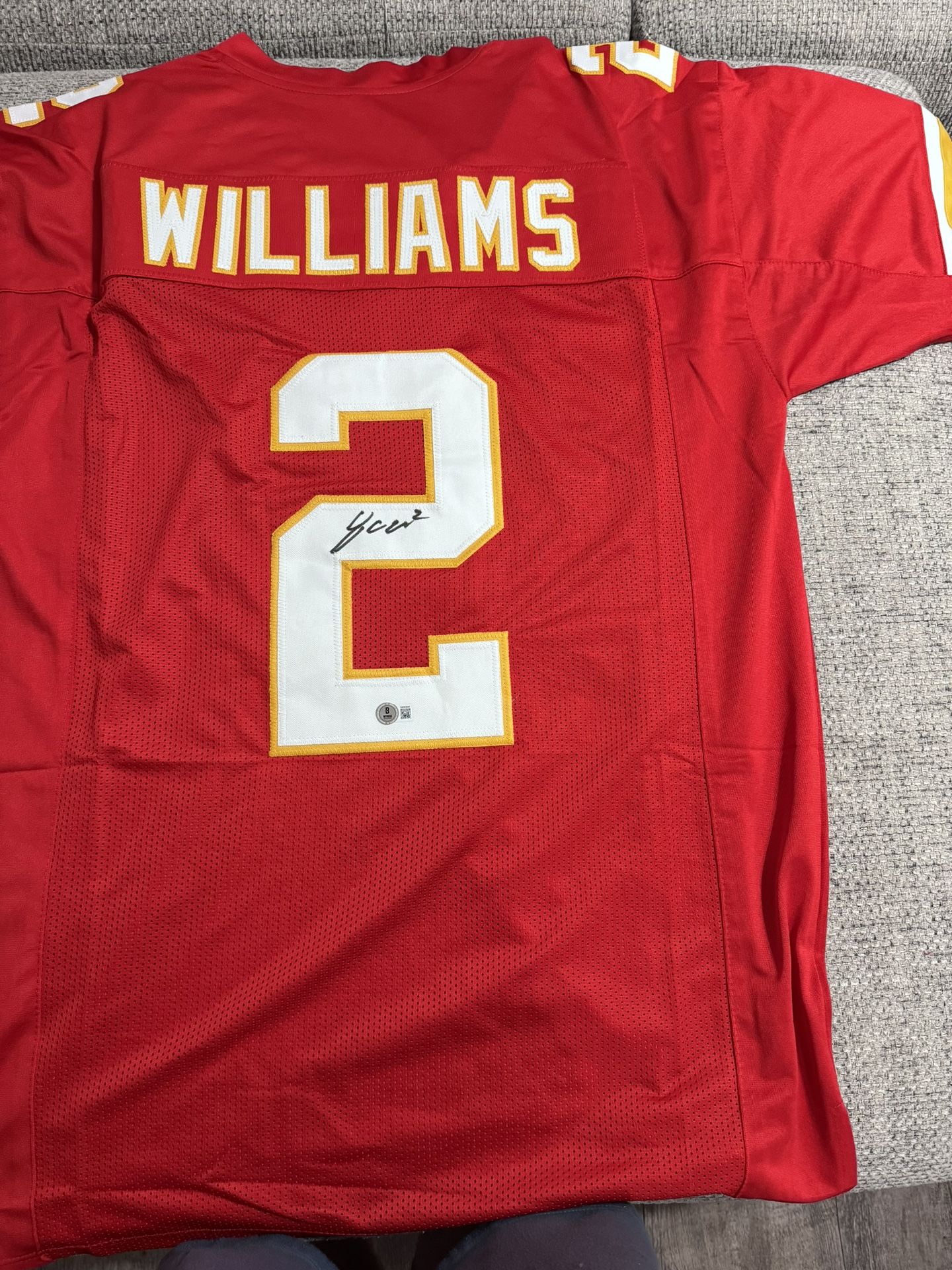 Joshua Williams Signed Autograph Custom Jersey - Beckett Coa - Kansas City Chiefs