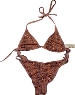 Snake print bikini