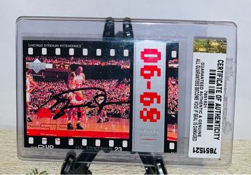 Michael Jordan Signed Upper Deck MJ Timeframe Card w/ COA