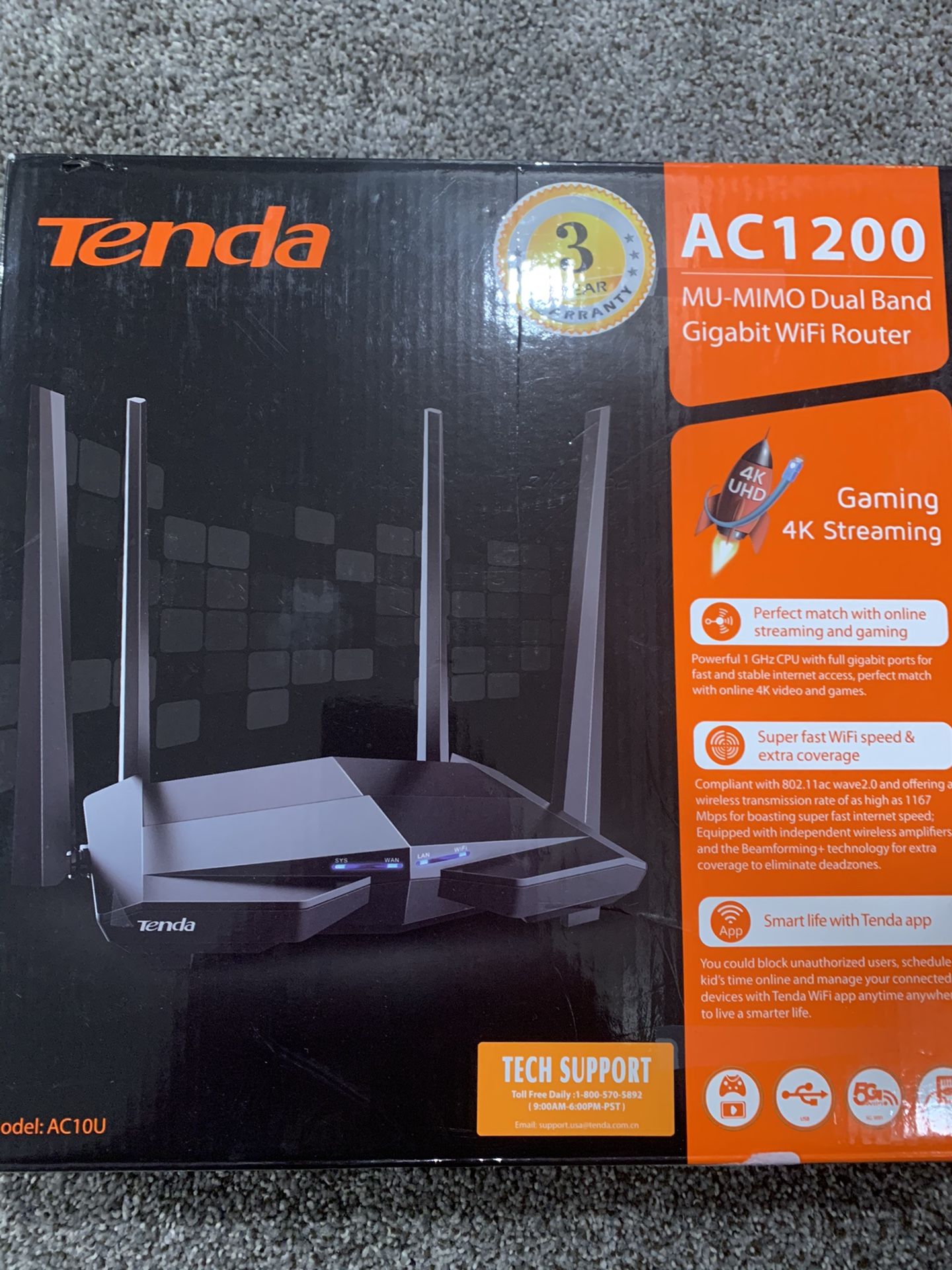 Tenda AC1200 router *Router Only*