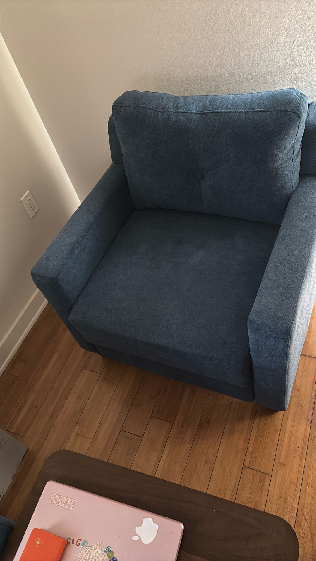 Navy Blue Loveseat