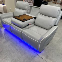 POWER Recliner Set with LED, 3 PC SET SOFA LOVESEAT AND CHAIR