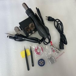2 in 1 Hot Air Rework Digital Soldering Station Heat Gun and Soldering Gun