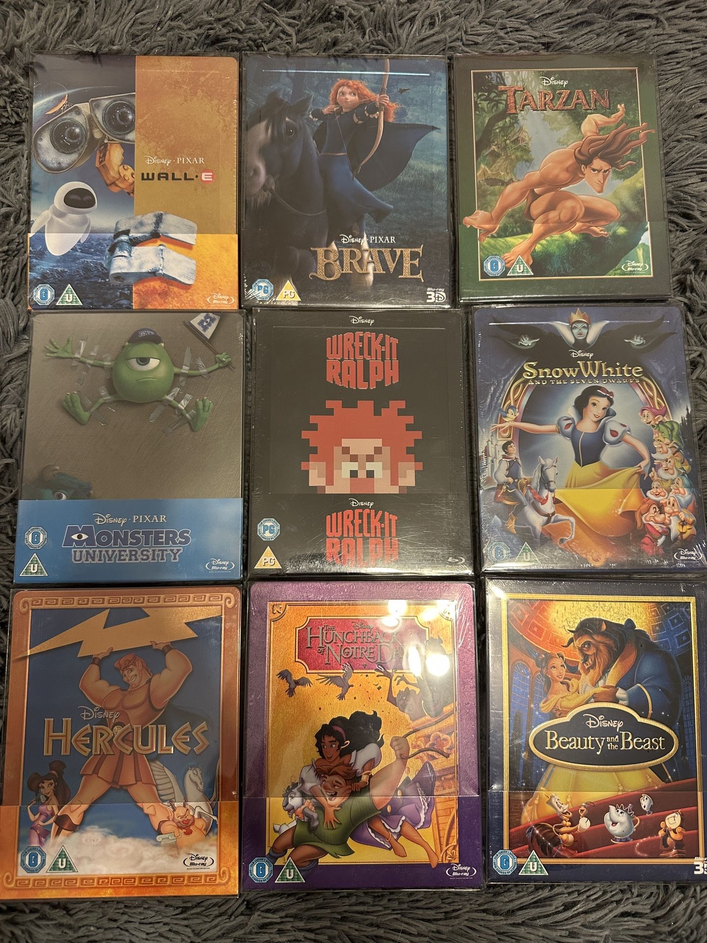 Collectible Movie Steel Books.