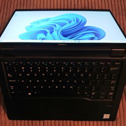TouchScreen Dell Latitude 2 in 1 Laptop/Tablet Intel Core i7-8650U 16 GB RAM 256 GB SSD Webcam 1080P LCD USB C Thunderbolt Ports Windows 11 PRO 64