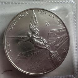 2014 mexico 1 oz silver libertad (NOT FREE Accepting Offers)