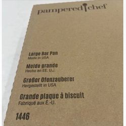 Pampered Chef Stoneware Large Bar Pan 1446 - Stoneware