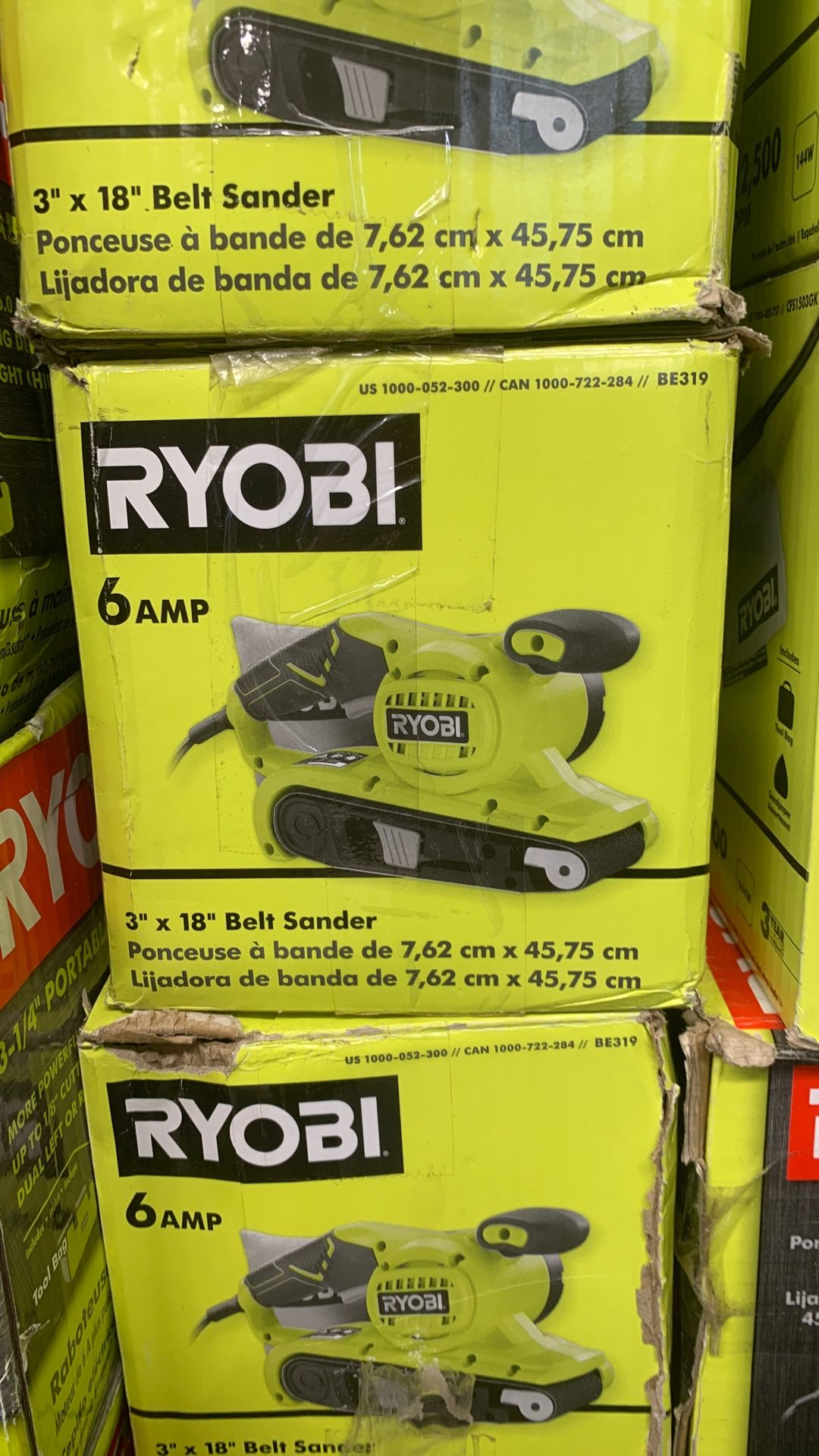 Ryobi Electric 6amp Belt Sander $20 Each Unit Quantity Available