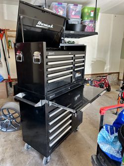 Homak H2Pro Rolling Tool by Chest Cabinet Combo (No tools)