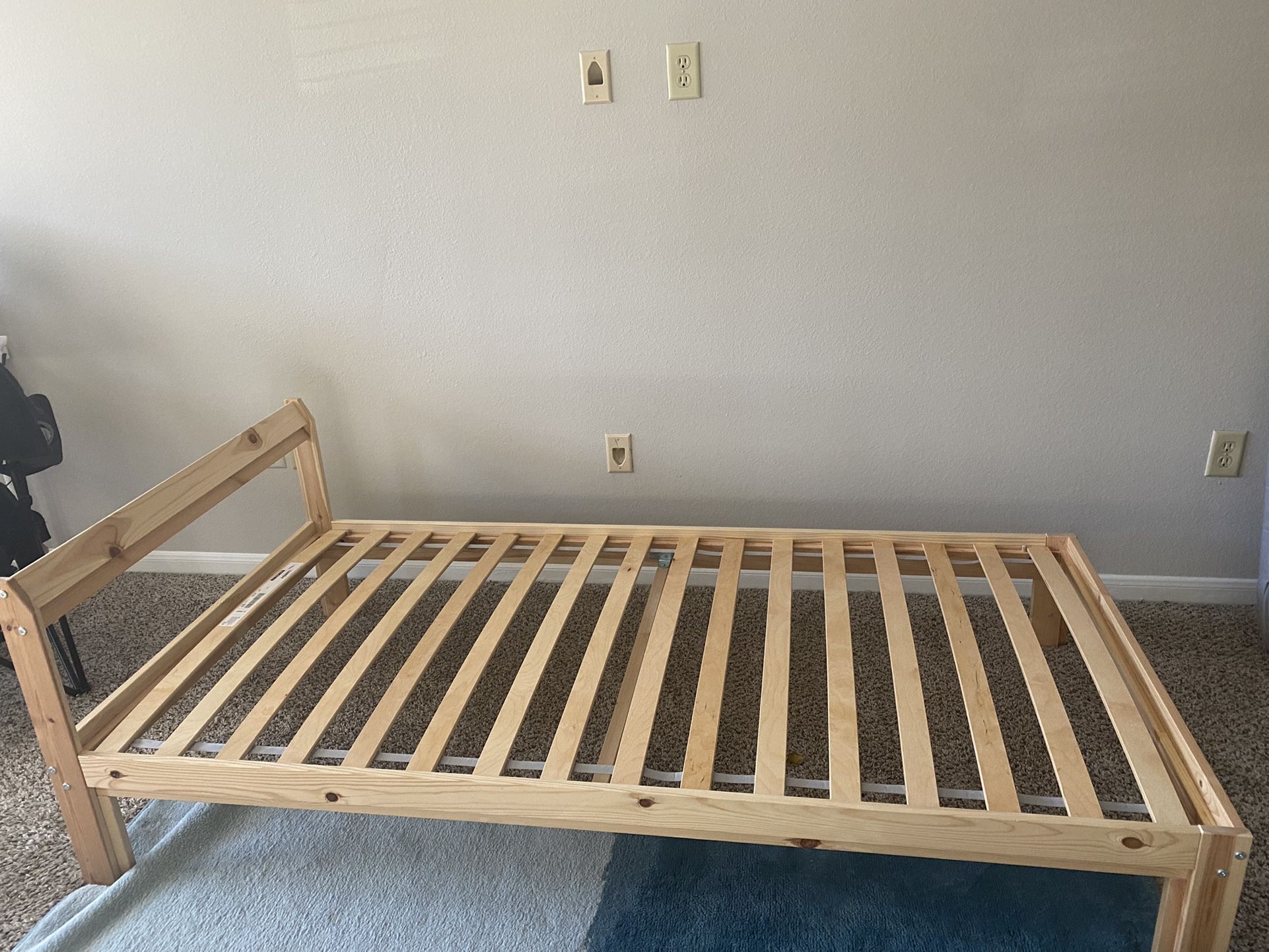 Ikea Twin Bed Frame With Slatted Base Wood Neiden Luroy for Sale