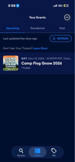 CAMP FLOG GNAW TICKETS