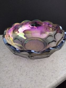 Carnival Glass Small Candy Dish/ Bowl  Thumbnail