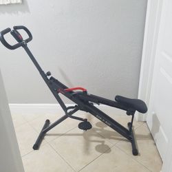 Sunny Health & Fitness Upright Row And RideTrainer With Adjustable Resistance, Foldable. Works Glutes, Arms, Back and Legs.