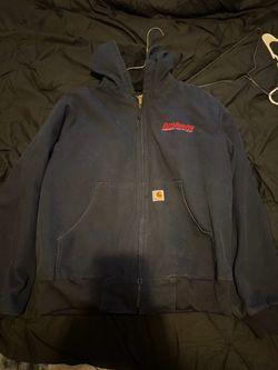 Navy Blue Carhartt work jacket