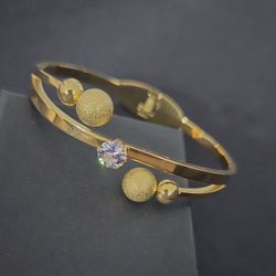 18k Gold Plated Stainless Steel Bracelet 