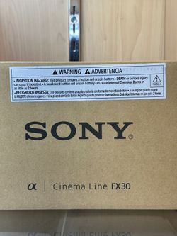Sony Cinema Camera FX30 Brand New