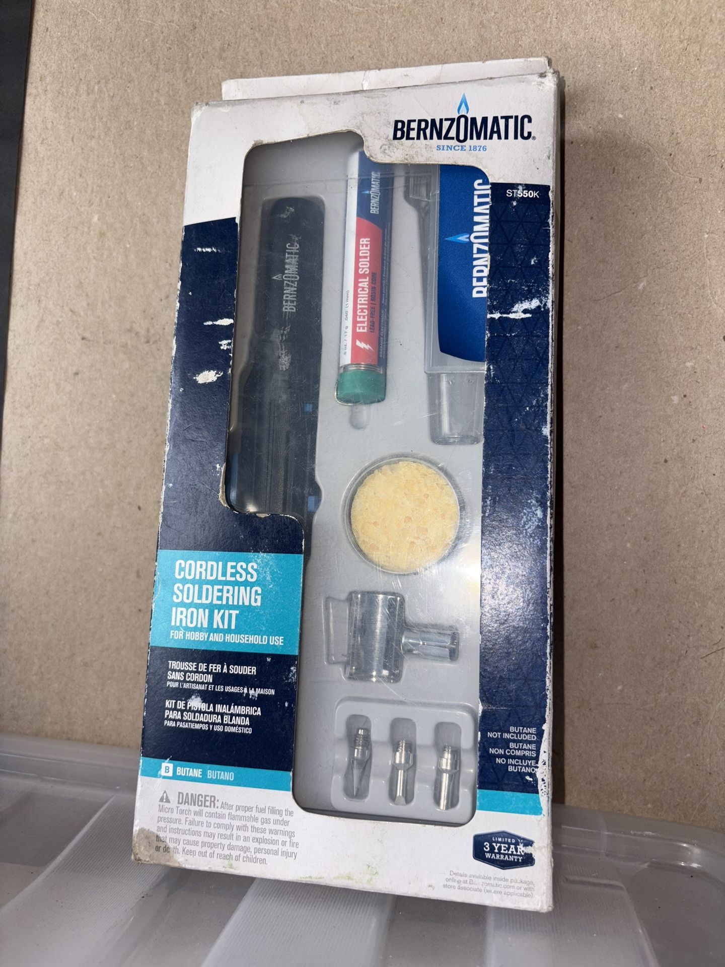 Bernzomatic Cordless Soldering Iron Kit ST550K