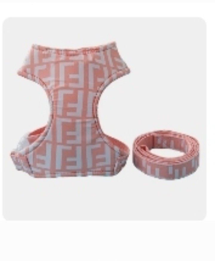 Fendi Dog Harness And Leash Sets